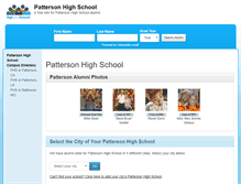 Tablet Screenshot of pattersonhighschool.org